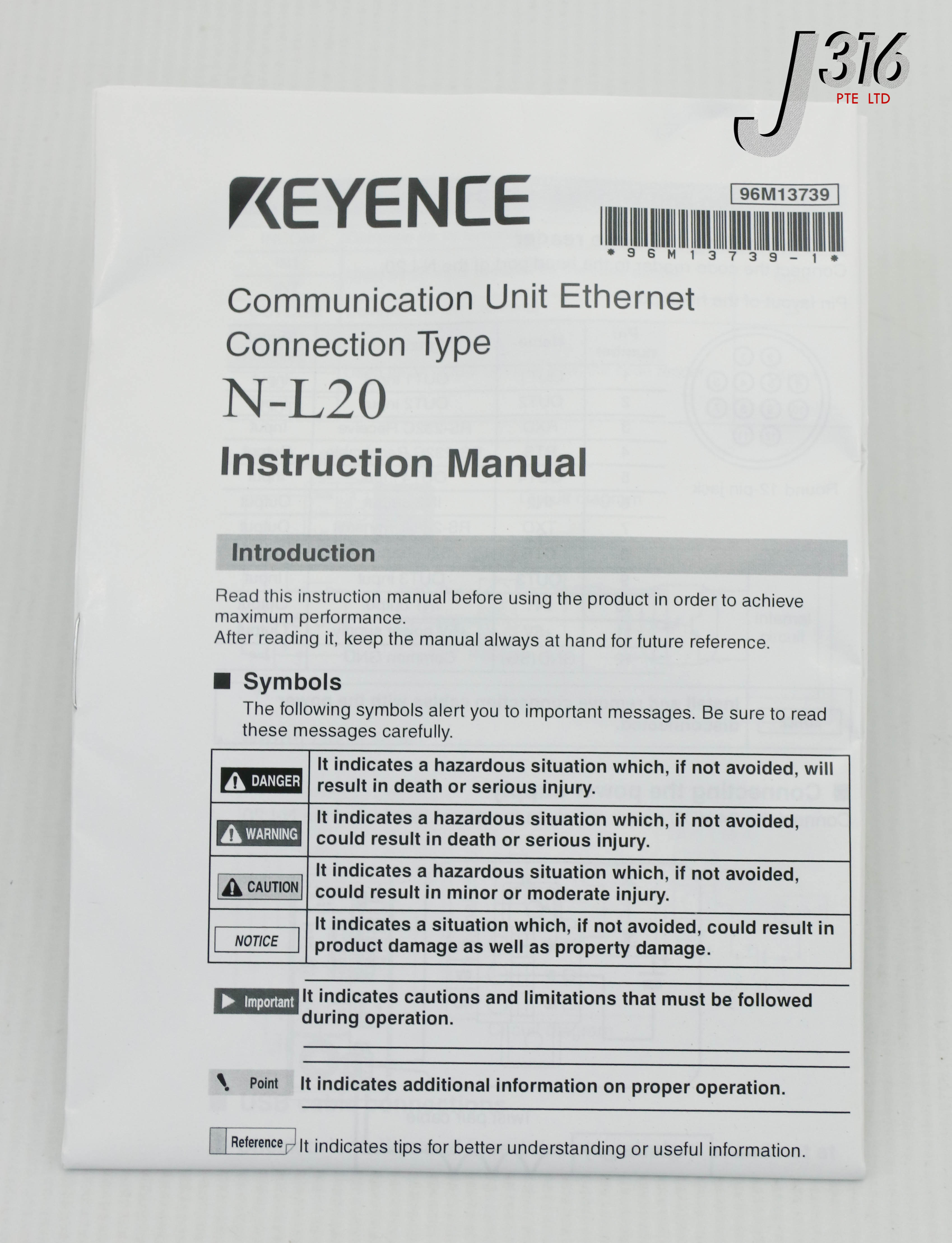 24400 KEYENCE COMMUNICATION UNIT ETHERNET CONNECTION TYPE (NEW) N